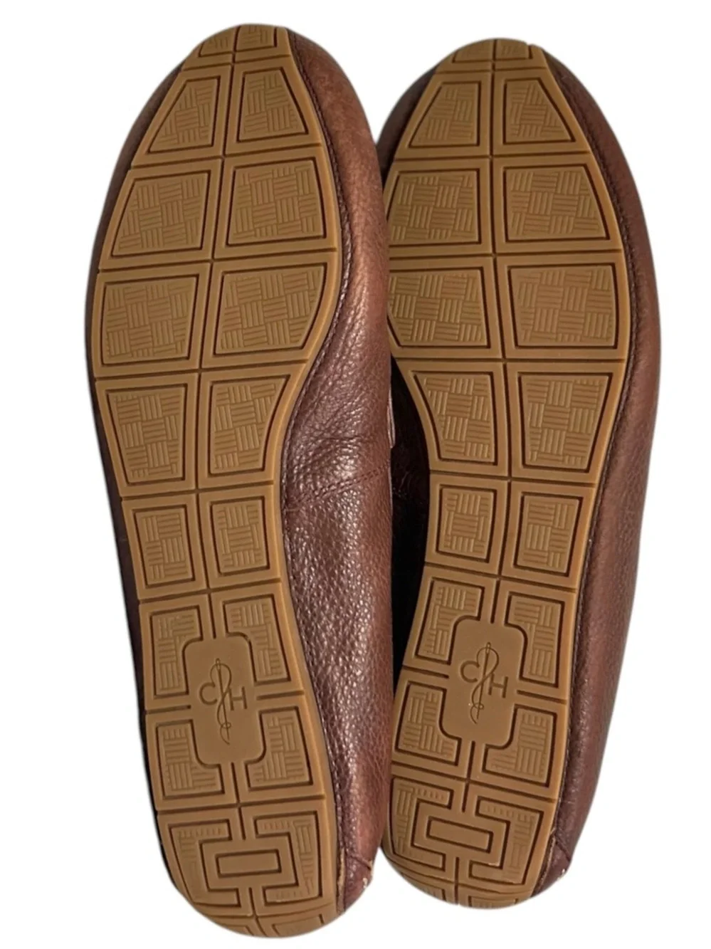 Cole Haan Somerset Link Bit Loafers Men’s 11.5M Brown Pebbled Leather Mocs